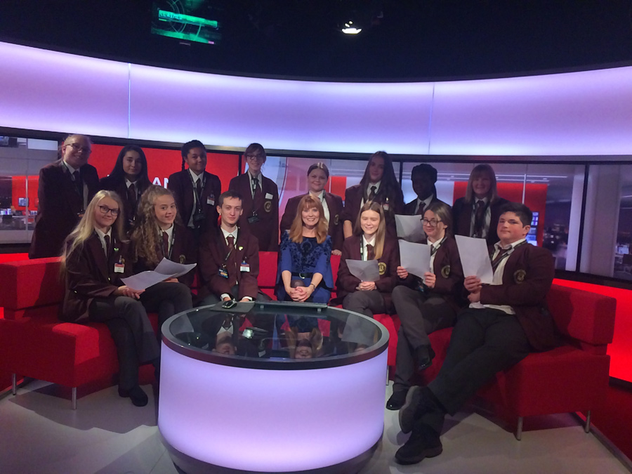 Photo of Students at BBC Birmingham