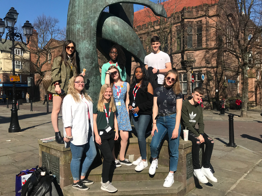 Photo of students visiting Chester University